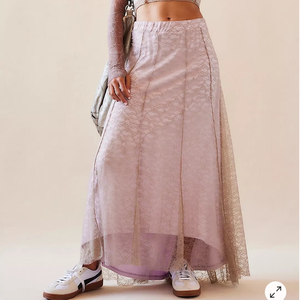 FREE PEOPLE Shape Of You Lace Skirt